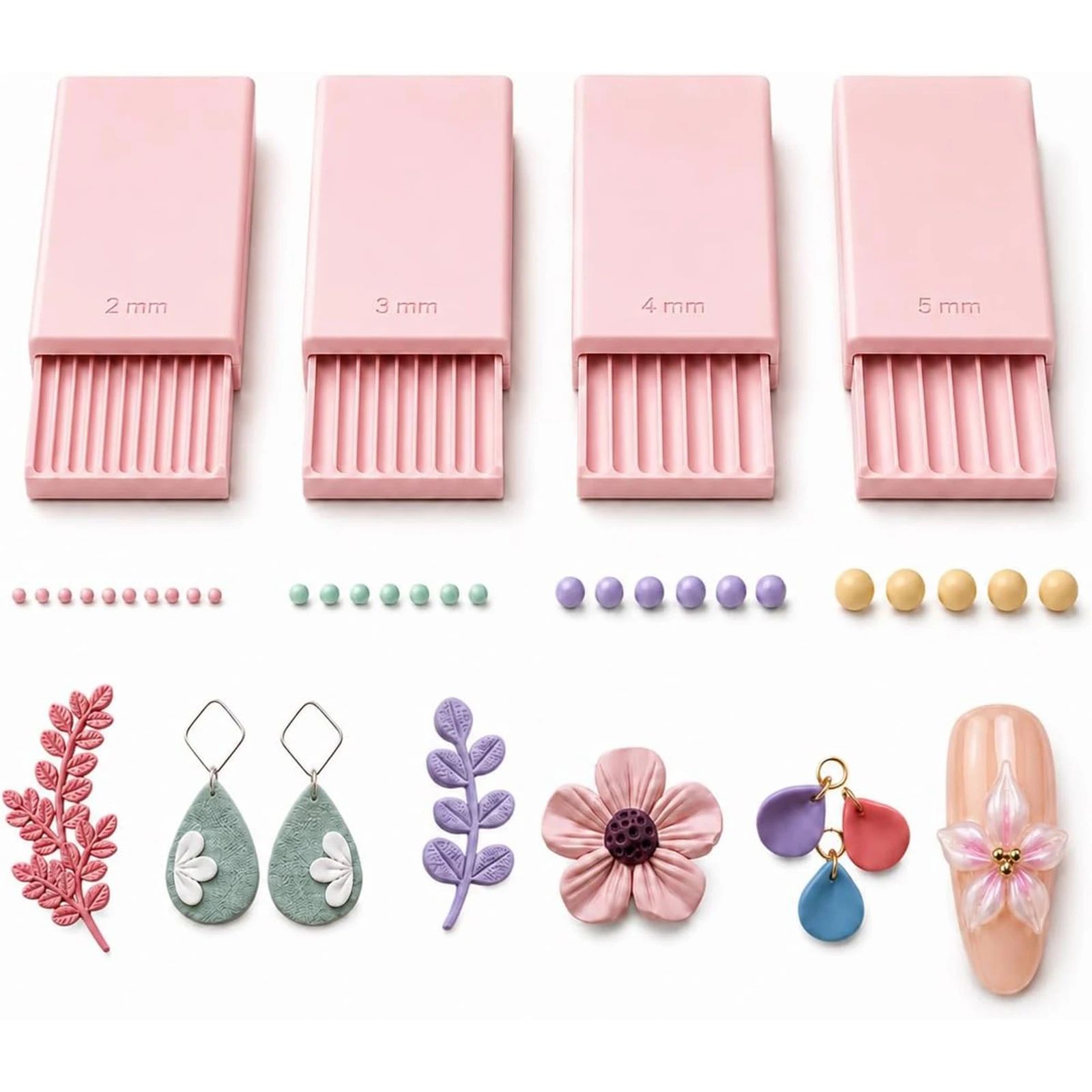Nail Art Gel - 4 Adet 3D Baskı Kil Jel