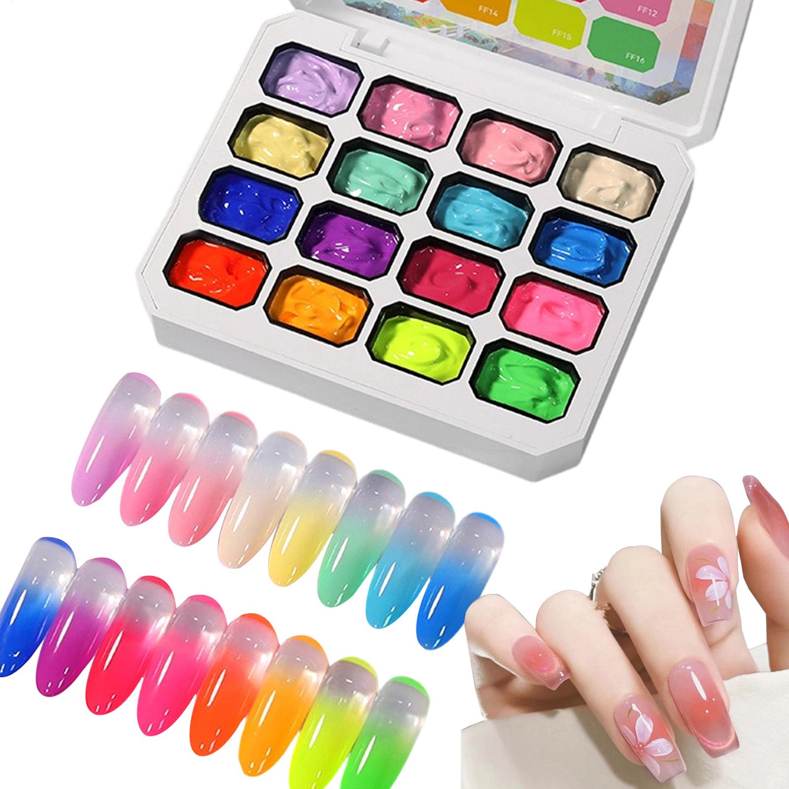 Nail Gel Polish Set - Jel Oje Seti 16 Renk UV