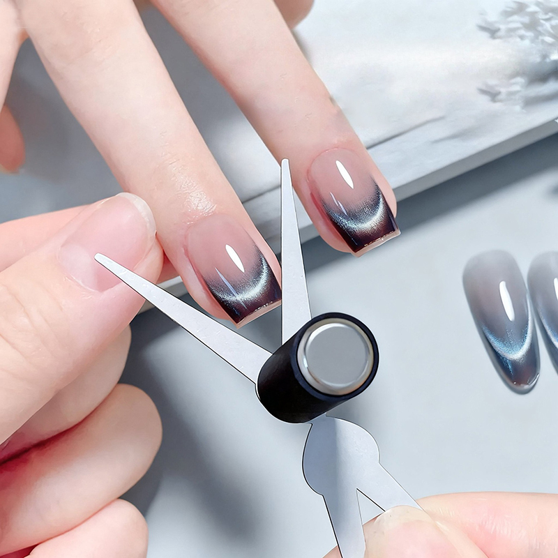 Nail Gel Polish Set - Fransız Kedi Gözü Tırnak Mıknatısı Çift
