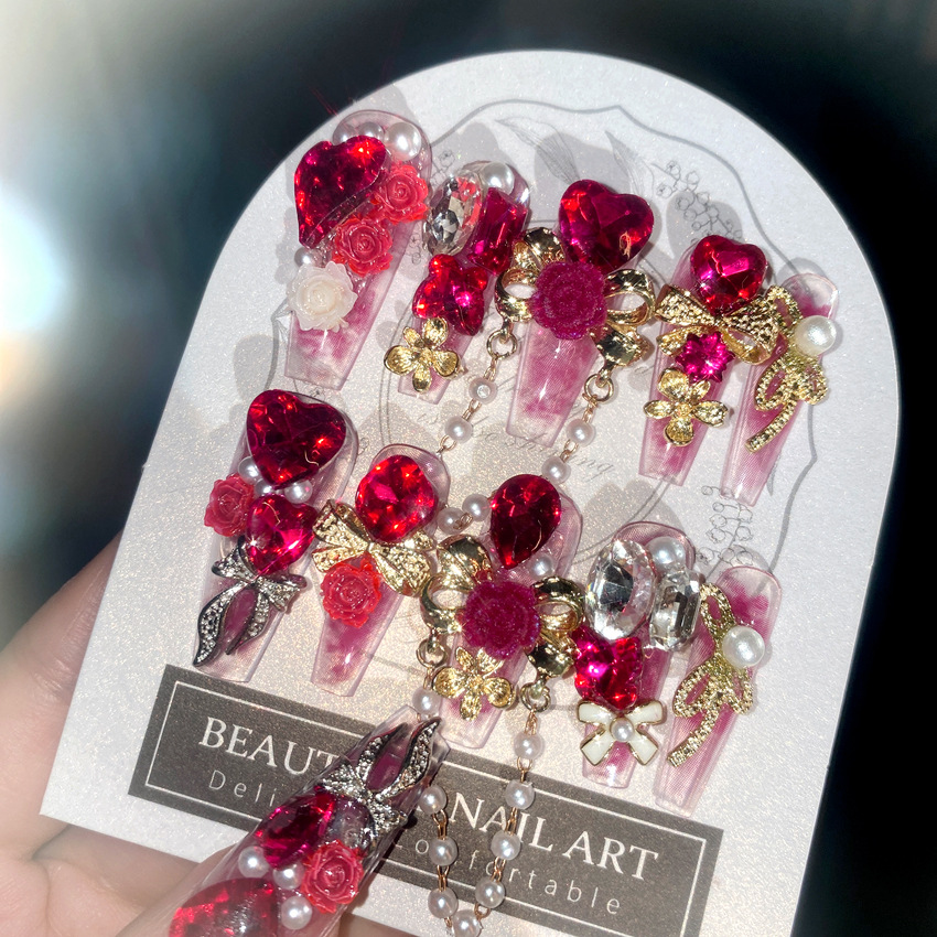 Nail Art Wedding - 24 adet yeni yıl ağır Metal
