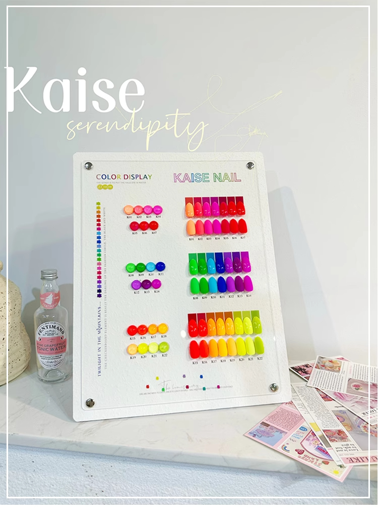 Nail Art Gel - KAISE 22 renk Çok Renkli Tırnak