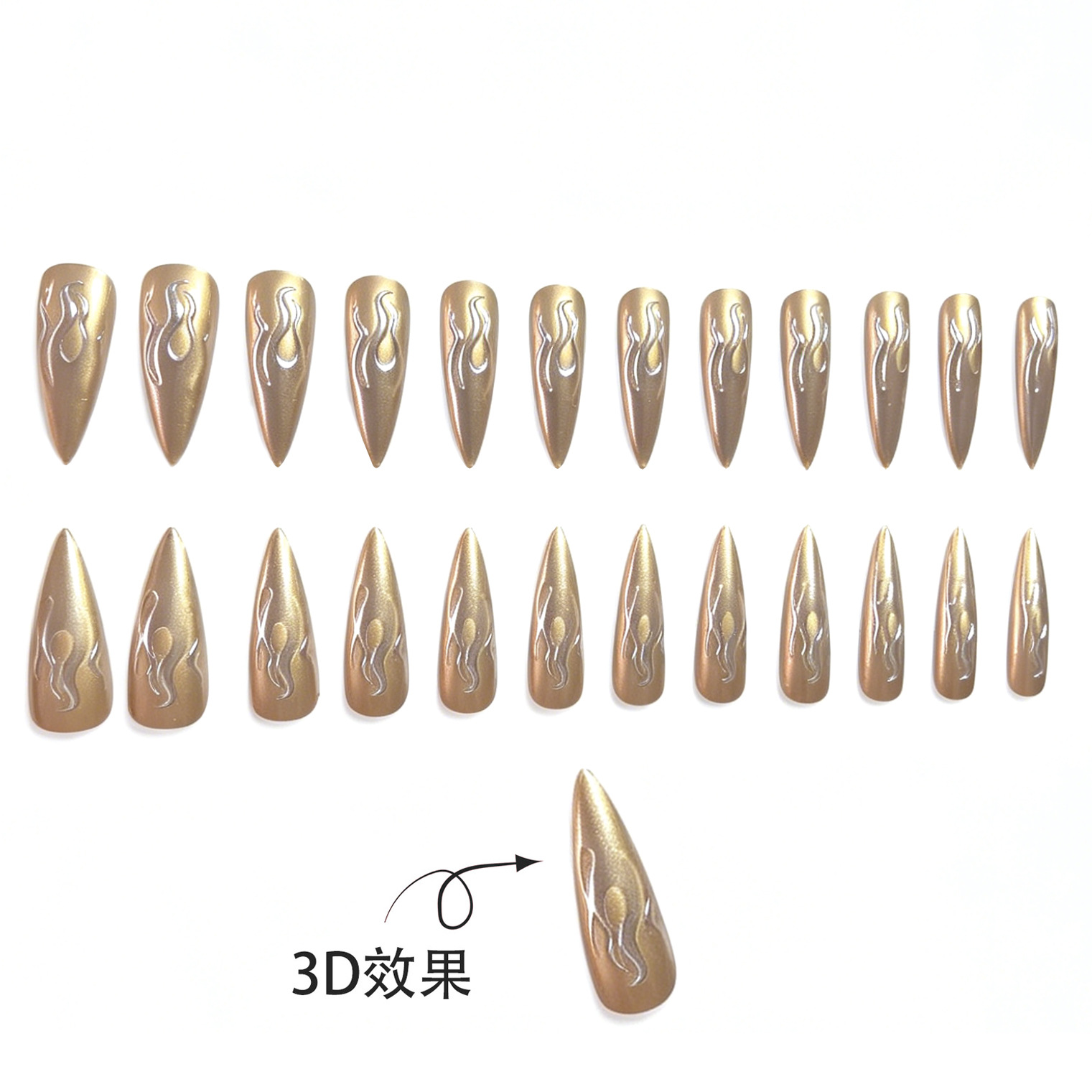 24 Adet 3D Krom Gümüş Altın Al - Nail Glitter Chrome incelemesi ve fiyatı