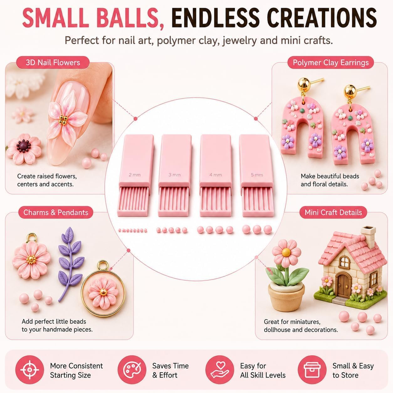 4 Adet 3D Baskı Kil Jel Topu Y - Nail Art Gel incelemesi ve fiyatı