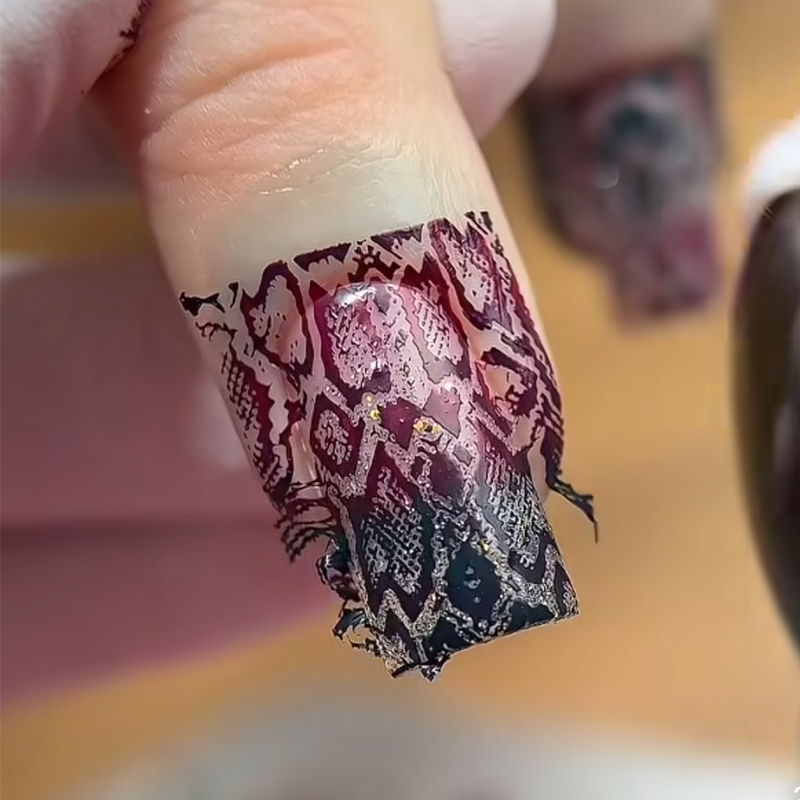 Hayvan Görüntü Yılan Leopar Tı - Nail Art Zebra incelemesi ve fiyatı