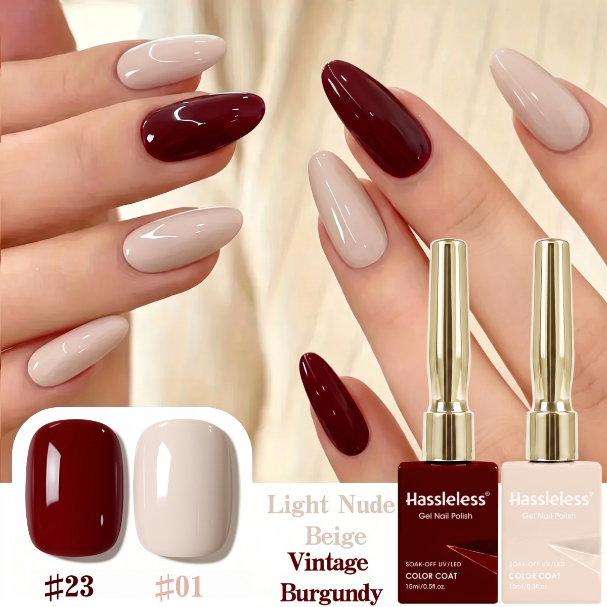 Sorunsuz 2 Renkli Oje Jel Seti - Nail Art Red Wine incelemesi ve fiyatı