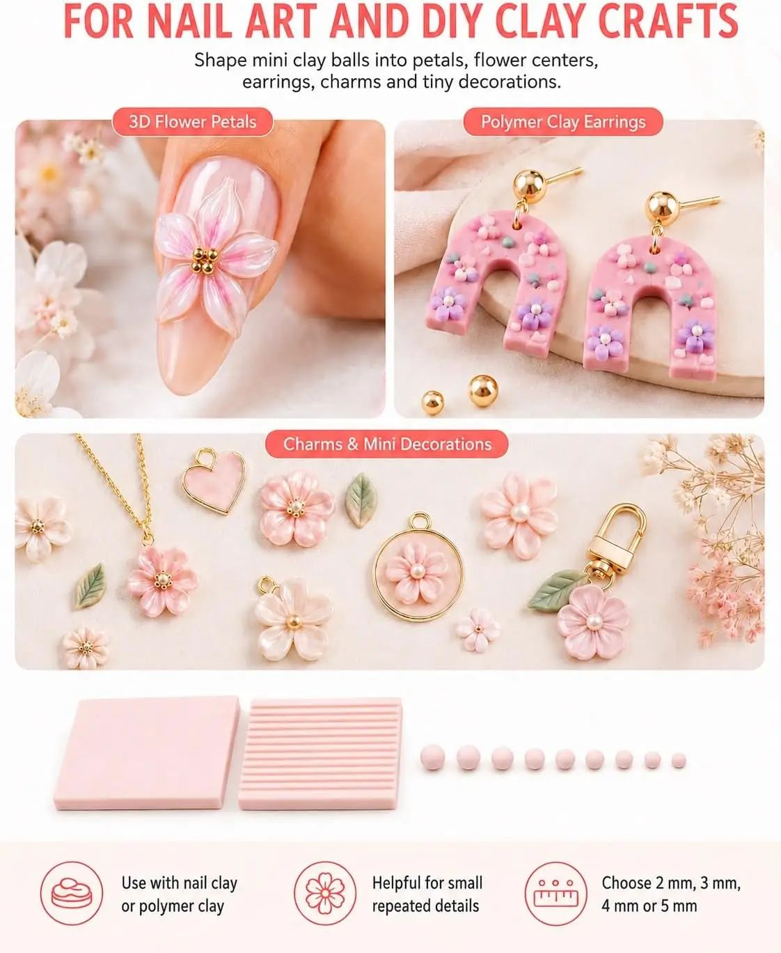 4 Adet 3D Baskı Kil Jel Topu Y - Nail Art Gel incelemesi ve fiyatı