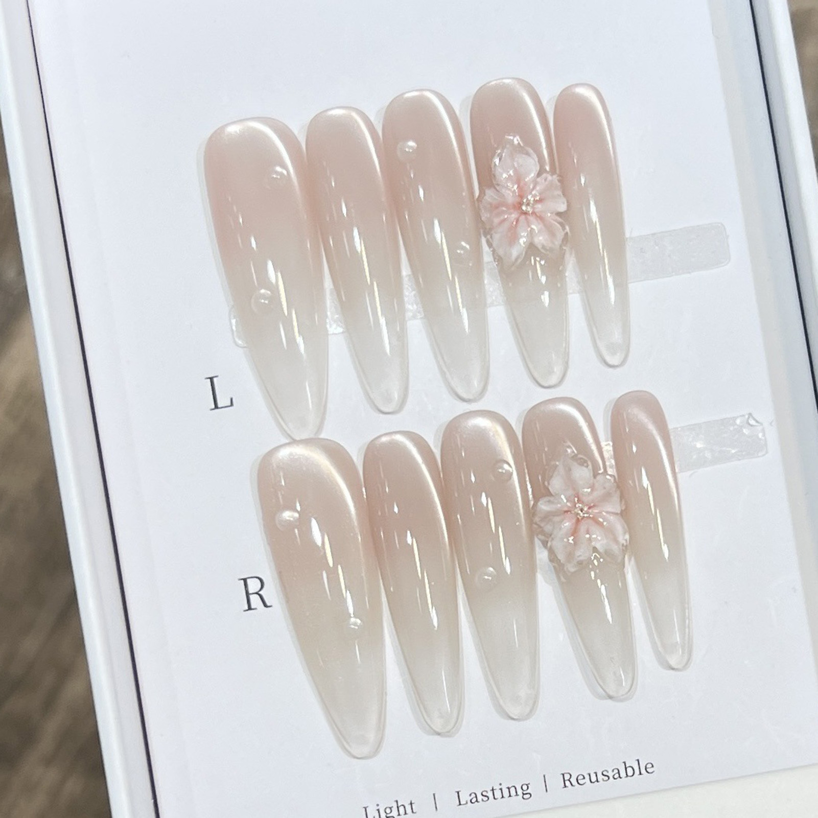 10 adet Uzun Badem takma tırna - Nail Art Wedding incelemesi ve fiyatı