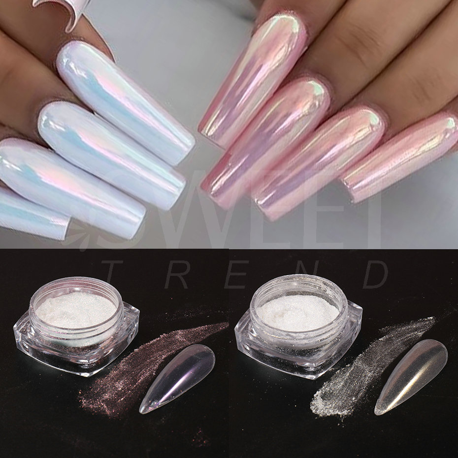 Beyaz Inci Ayna Ayışığı Tırnak - Nail Glitter Chrome incelemesi ve fiyatı