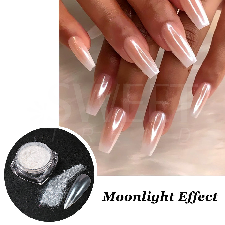 Beyaz Inci Ayna Ayışığı Tırnak - Nail Glitter Chrome incelemesi ve fiyatı