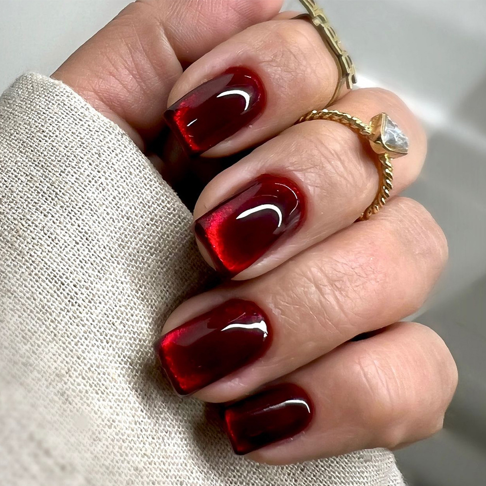 24 adet Şarap Kırmızısı Tam Ka - Nail Art Red Wine incelemesi ve fiyatı
