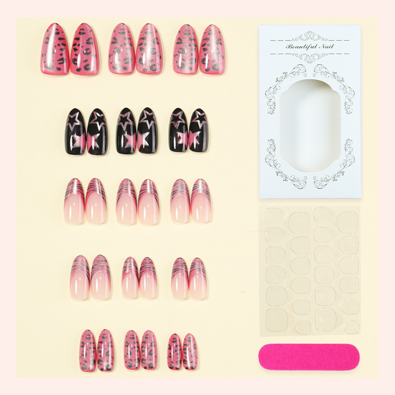 24 adet Y2K Pembe Zebra Leopar - Nail Art Zebra incelemesi ve fiyatı
