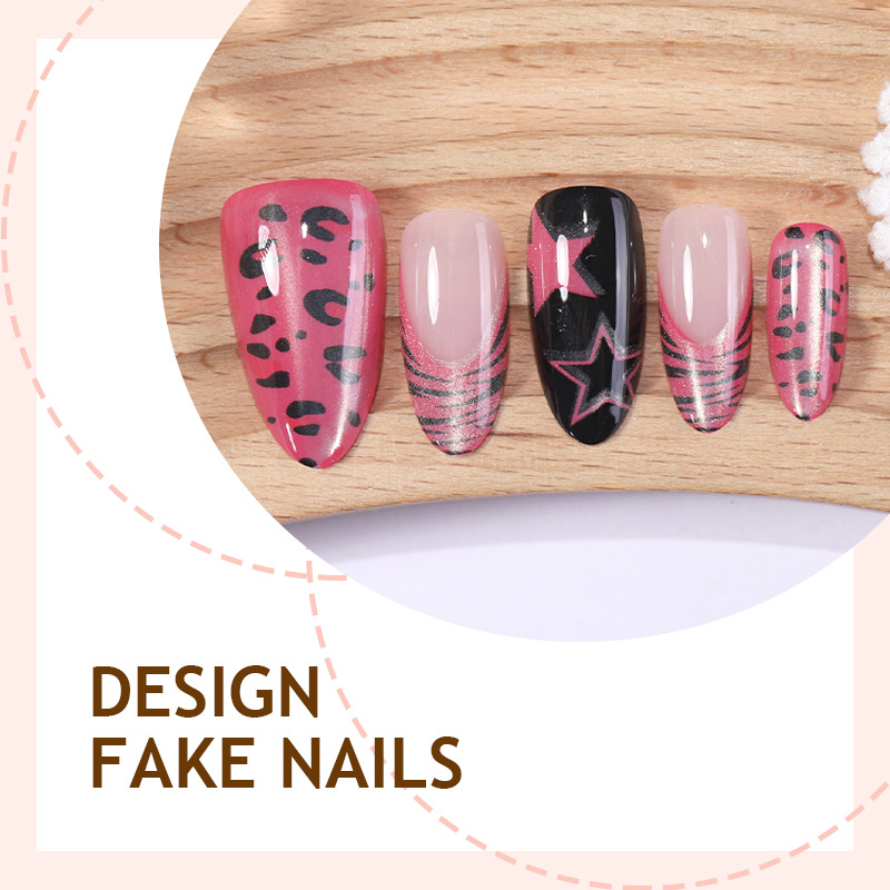 24 adet Y2K Pembe Zebra Leopar - Nail Art Zebra incelemesi ve fiyatı