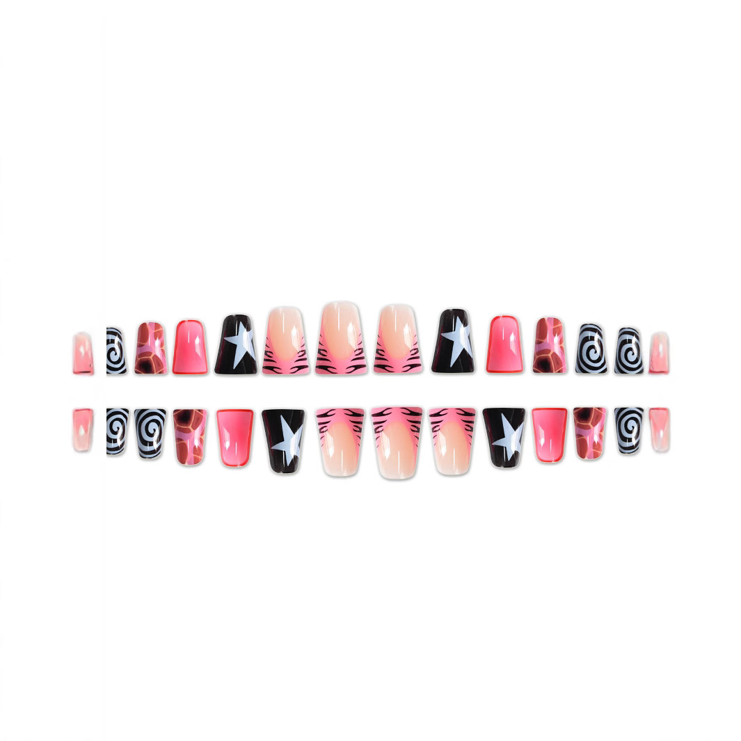 24 Adet Pembe Siyah Ördek Gaga - Nail Art Zebra incelemesi ve fiyatı