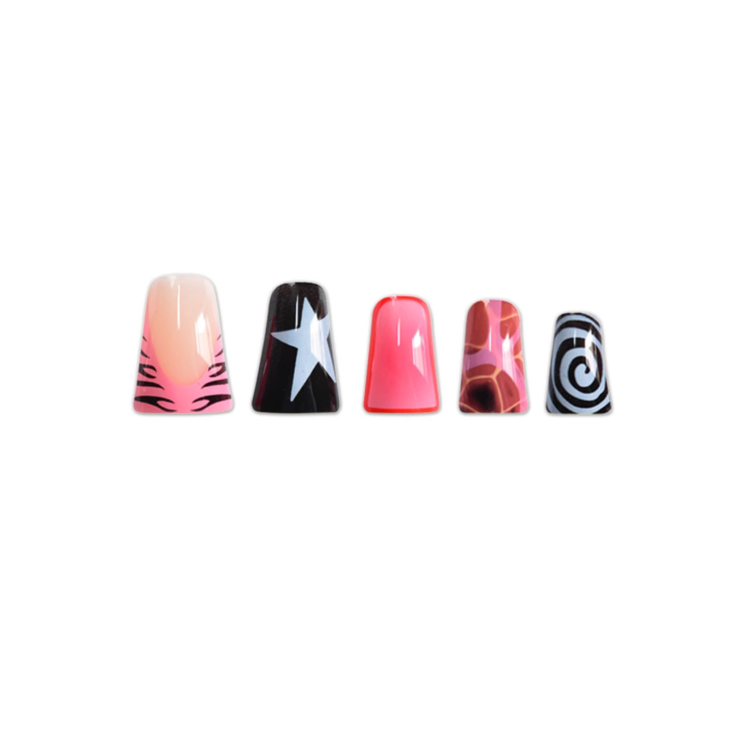 24 Adet Pembe Siyah Ördek Gaga - Nail Art Zebra incelemesi ve fiyatı