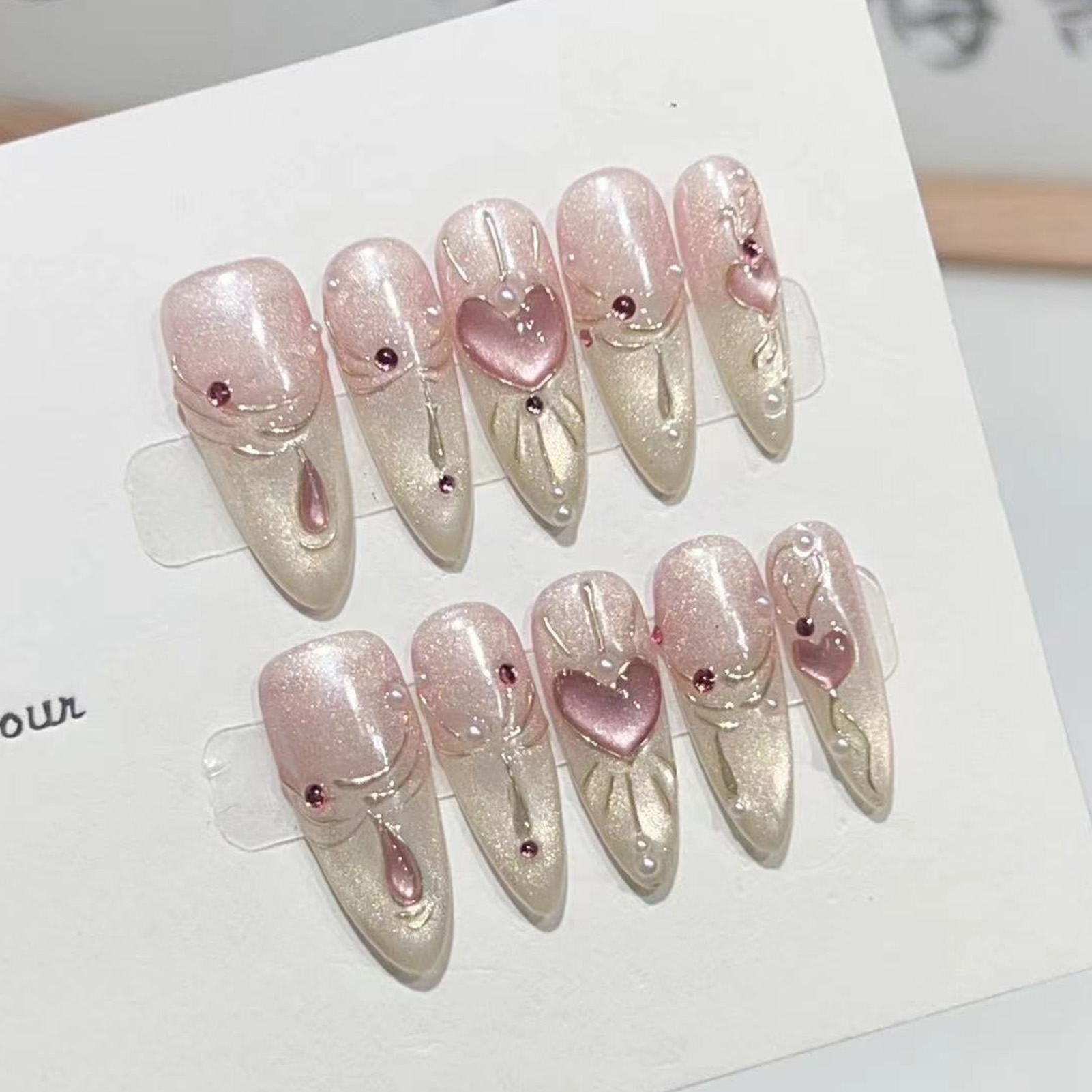 10 adet badem parlak tırnaklar - Nail Art Wedding incelemesi ve fiyatı