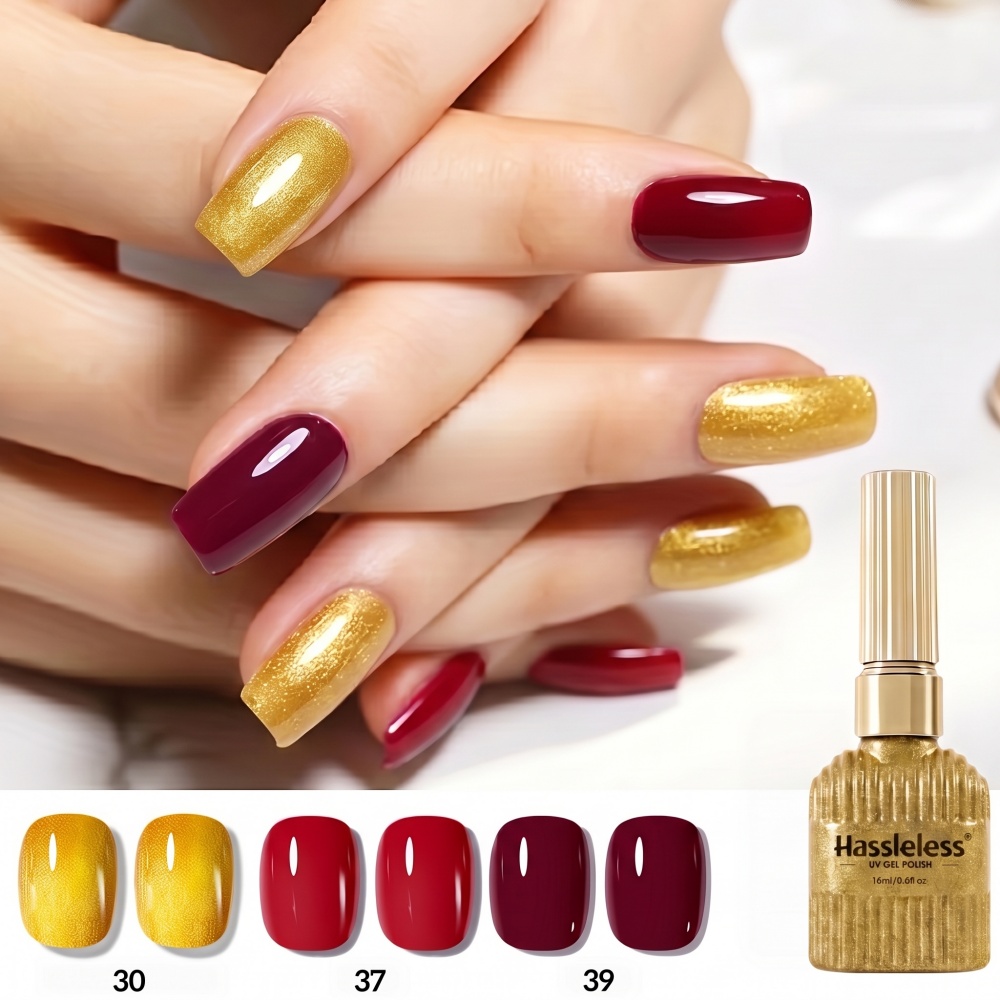 Sorunsuz Altın+Kırmızı Oje Jel - Nail Art Red Wine incelemesi ve fiyatı