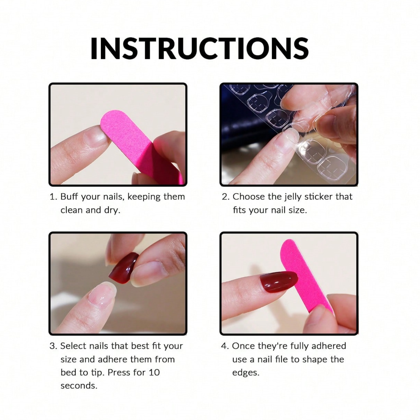 10 Parça El Yapımı Uzun Badem  - Nail Art Wedding incelemesi ve fiyatı