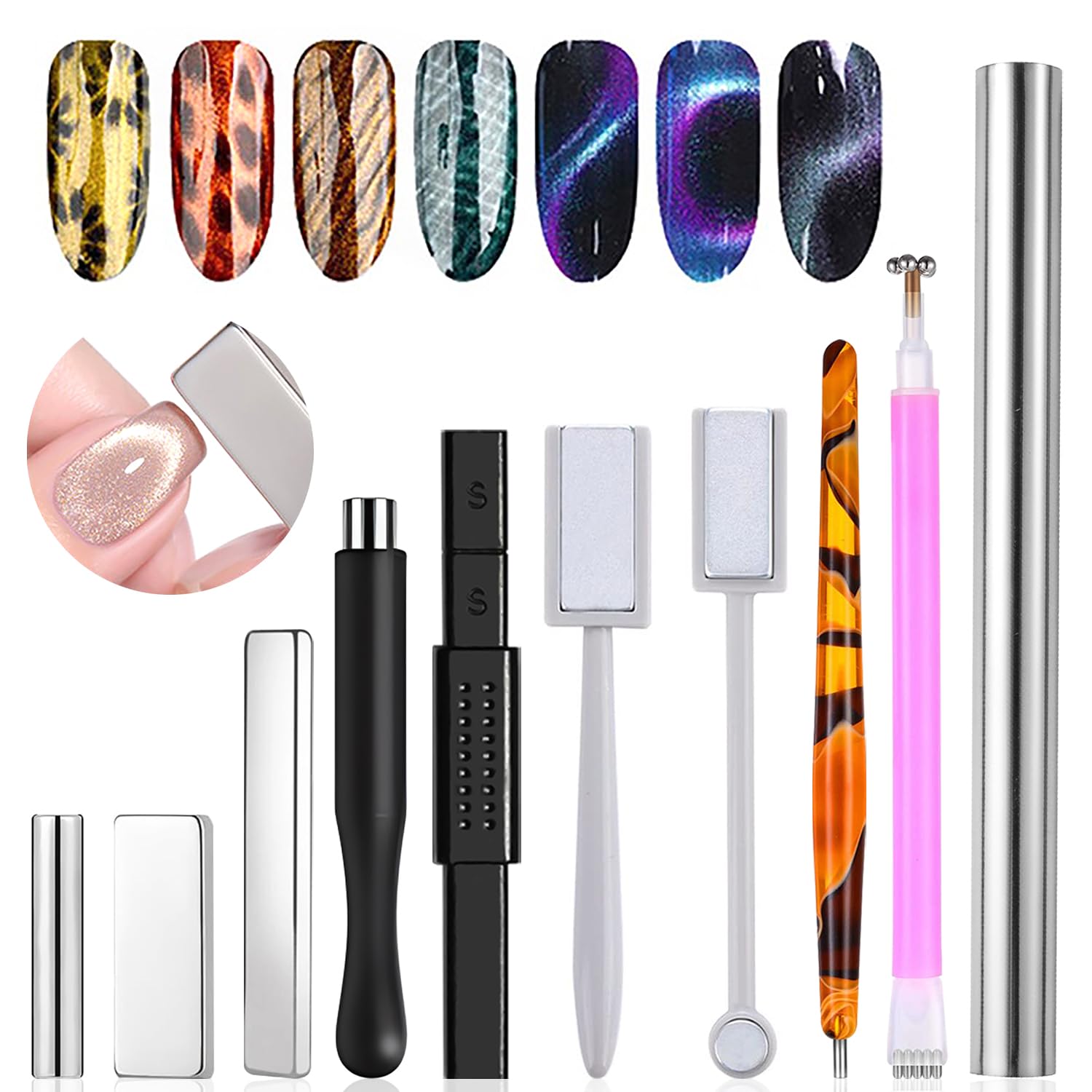 10 Adet Kedi Gözü Mıknatıs Set - Nail Gel Polish Set incelemesi ve fiyatı