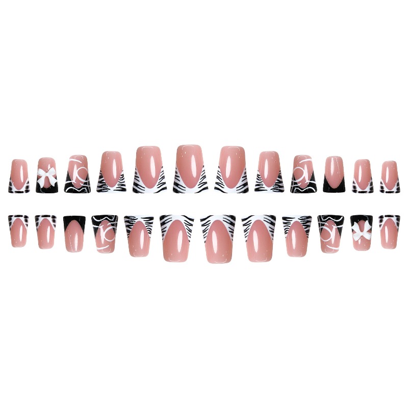 24 Adet Basit Siyah Ördek Gaga - Nail Art Zebra incelemesi ve fiyatı