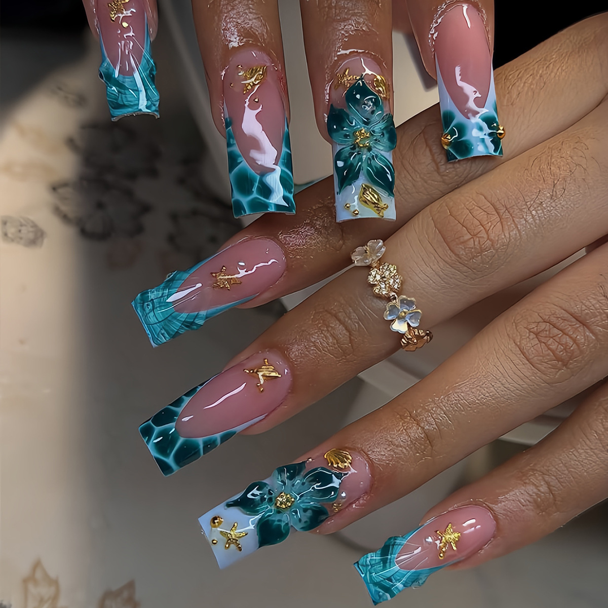 24 Adet Mavi Gradyanlı Fransız - Nail Art Zebra incelemesi ve fiyatı