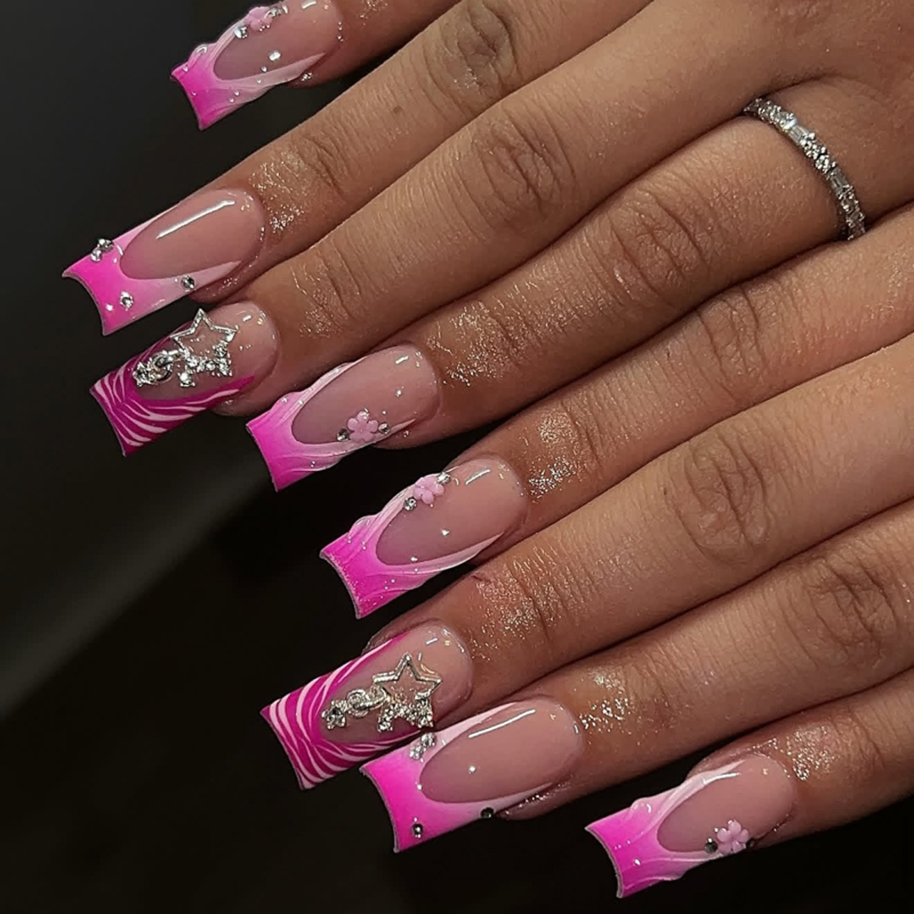 24 Adet Mavi Gradyanlı Fransız - Nail Art Zebra incelemesi ve fiyatı