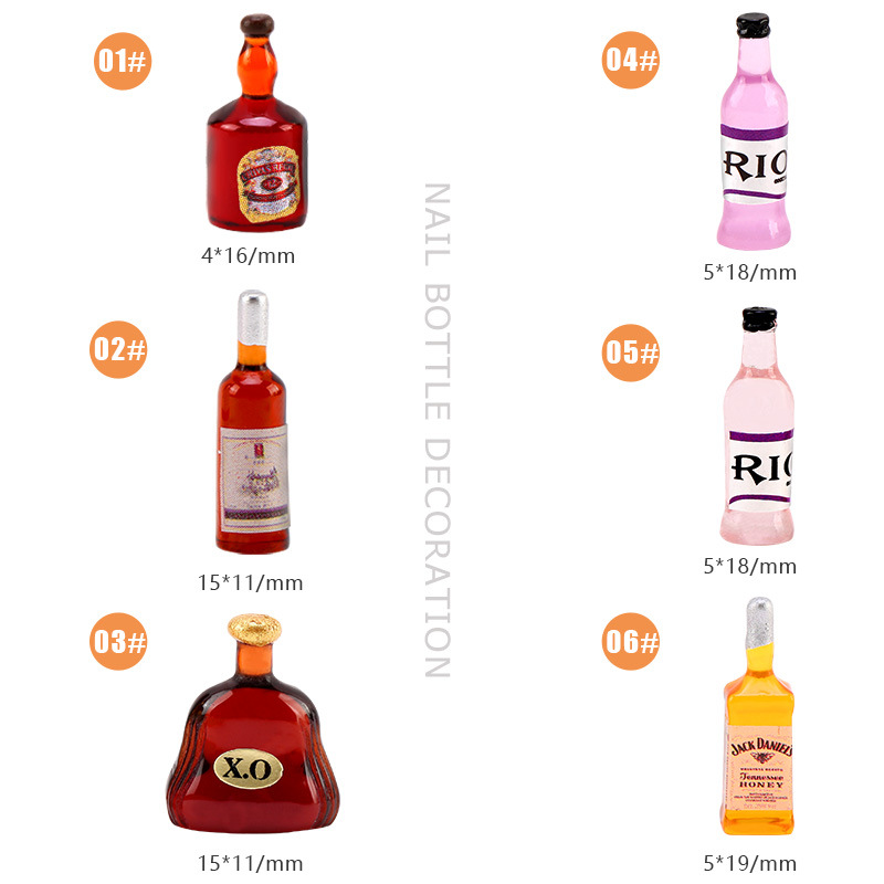 20 * adet Yeni Şarap Şişesi Tı - Nail Art Red Wine incelemesi ve fiyatı