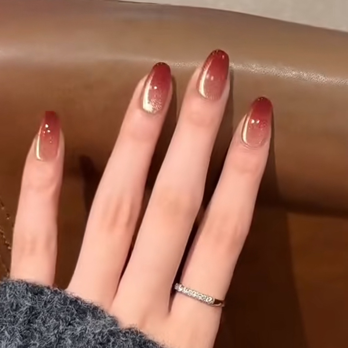 10 Adet Hafif Lüks El Yapımı K - Nail Art Red Wine incelemesi ve fiyatı